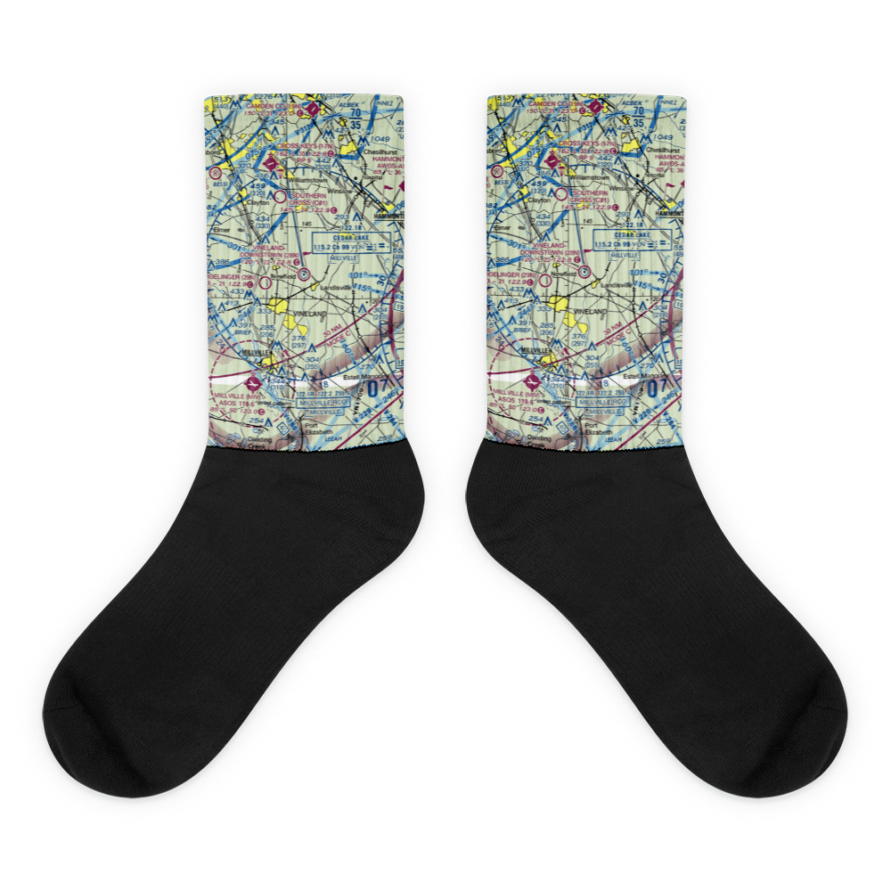 Vineland-Downstown Airport (28N) VFR Sectional Socks 