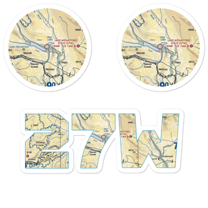Lake Wenatchee State Airport (27W) VFR Sectional Sticker Pack