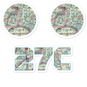 Mecosta Morton Airport (27C) VFR Sectional Sticker Pack