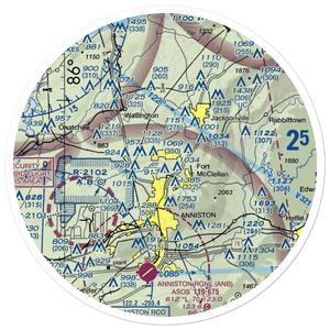 Mcminn Airport (25A) VFR Sectional Sticker (30 mile)