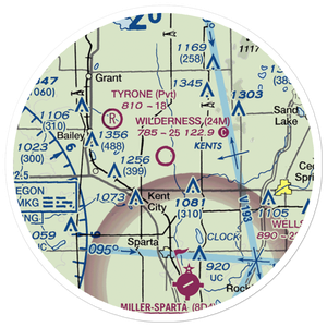 Wilderness Airpark (24M) VFR Sectional Sticker (20 mile)