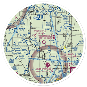 Wilderness Airpark (24M) VFR Sectional Sticker (30 mile)