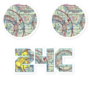 Lowell City Airport (24C) VFR Sectional Sticker Pack