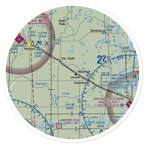 Murdock Municipal Airport (23Y) VFR Sectional Sticker (30 mile)