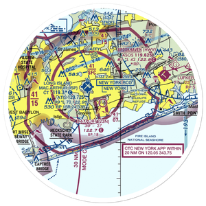 Bayport Aerodrome (23N) VFR Sectional Sticker (30 mile)