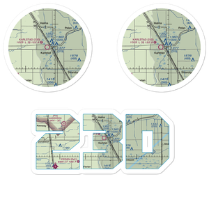 Karlstad Municipal Airport (23D) VFR Sectional Sticker Pack