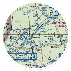 Mallard Airport (23A) VFR Sectional Sticker (20 mile)