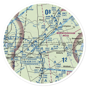 Mallard Airport (23A) VFR Sectional Sticker (30 mile)
