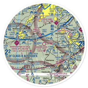 Bandel Airport (22D) VFR Sectional Sticker (30 mile)