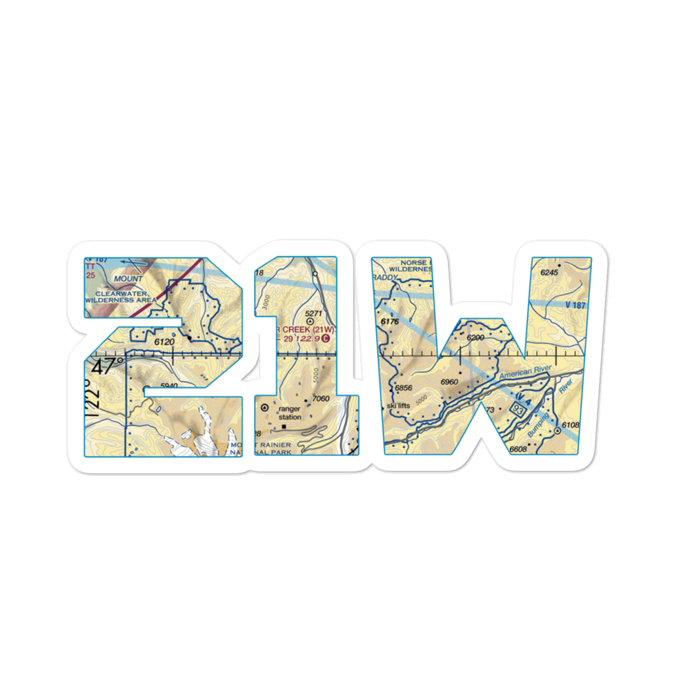 Ranger Creek Airport (21W) VFR Sectional Sticker 