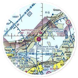 Mattituck Airport (21N) VFR Sectional Sticker (20 mile)