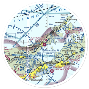 Mattituck Airport (21N) VFR Sectional Sticker (30 mile)