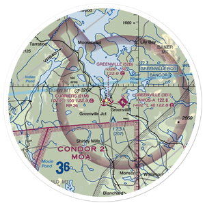Currier's Seaplane Base (21M) VFR Sectional Sticker (30 mile)