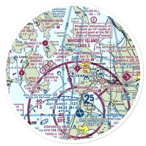 Skyline Seaplane Base (21H) VFR Sectional Sticker (30 mile)