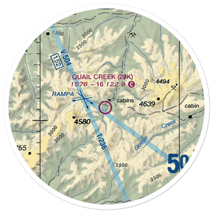 Quail Creek Airport (20K) VFR Sectional Sticker (20 mile)