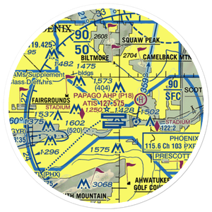 Maricopa Medical Center Heliport (20E) VFR Sectional Sticker (20 mile)