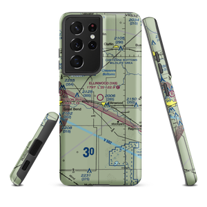 Ellinwood Municipal Airport (1K6) VFR Sectional Samsung Phone Case