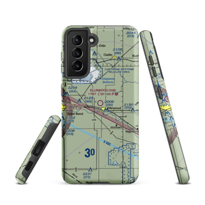 Ellinwood Municipal Airport (1K6) VFR Sectional Samsung Phone Case