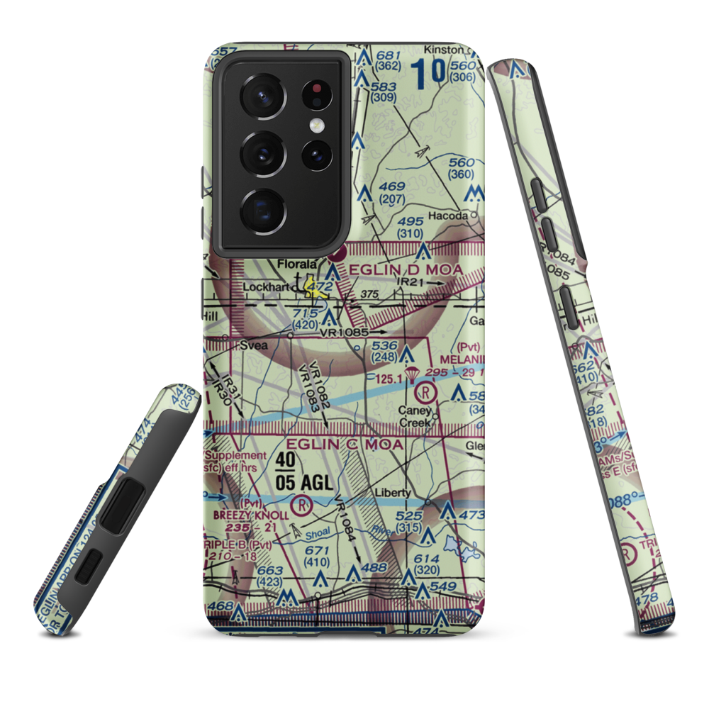 Ellis Agricultural Field (34FL) VFR Sectional Samsung Phone Case Samsung Galaxy S21 Plus model shown