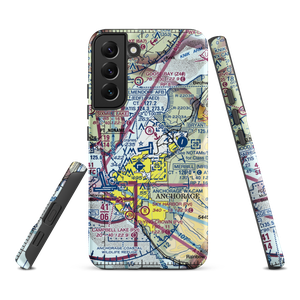 Elmendorf Air Force Base (EDF) VFR Sectional Samsung Phone Case