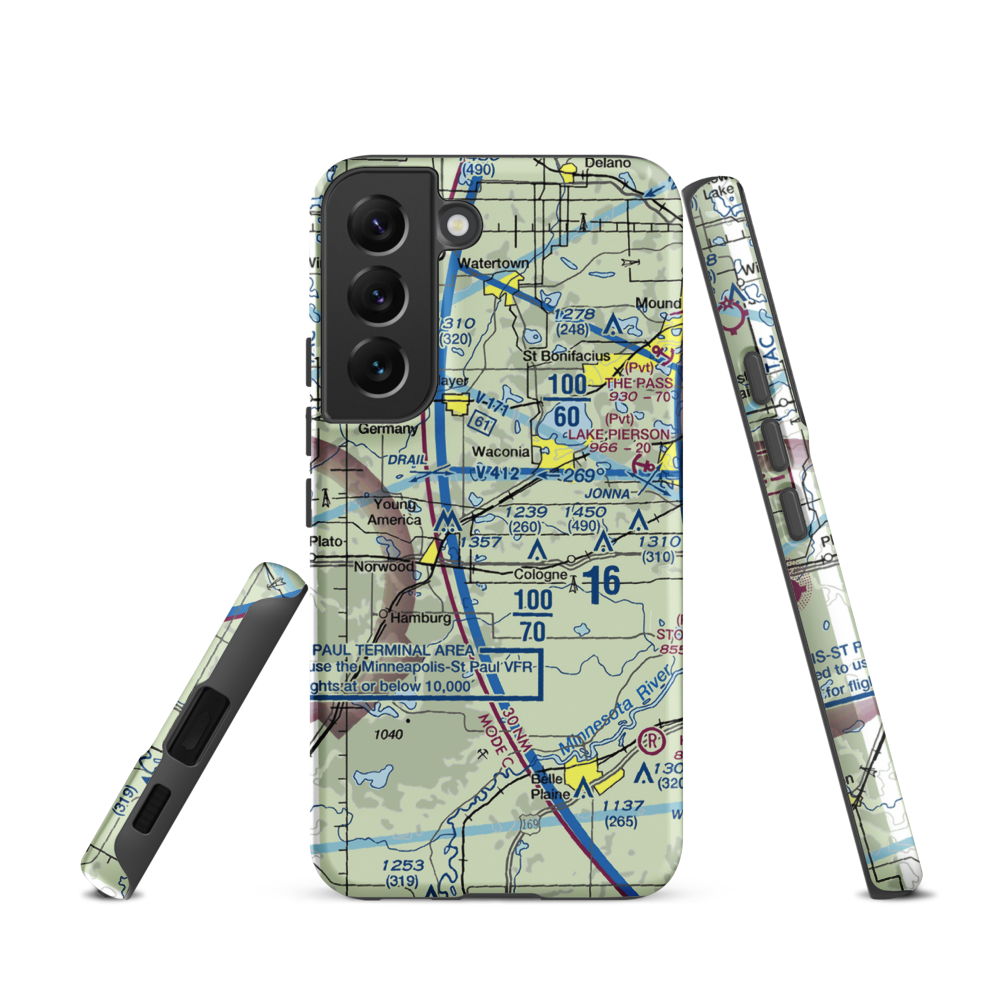 Empire Farm Strip (MN15) VFR Sectional Samsung Phone Case Samsung Galaxy S22 model shown