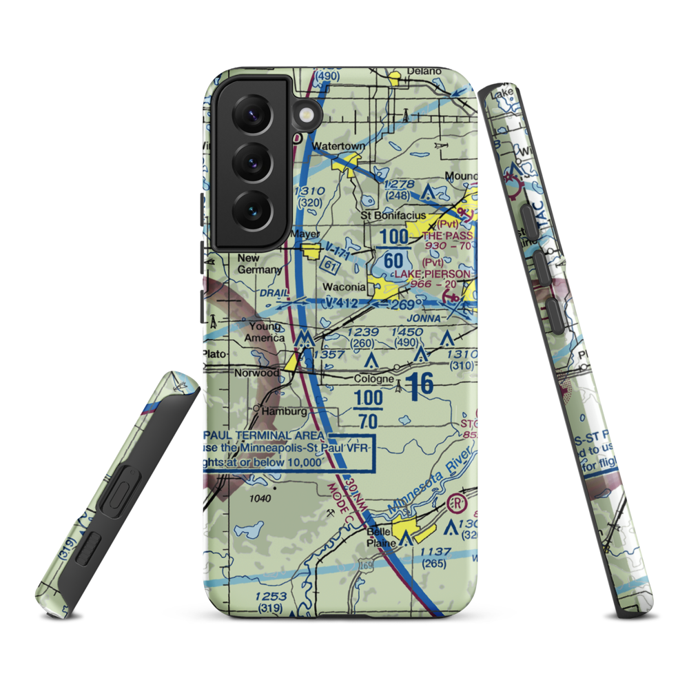 Empire Farm Strip (MN15) VFR Sectional Samsung Phone Case Samsung Galaxy S22 Plus model shown