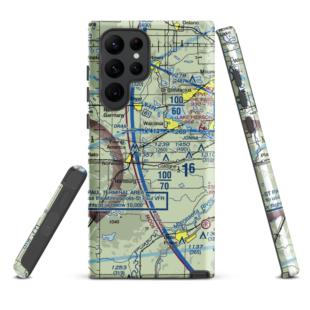 Empire Farm Strip (MN15) VFR Sectional Samsung Phone Case Samsung Galaxy S22 Ultra model shown