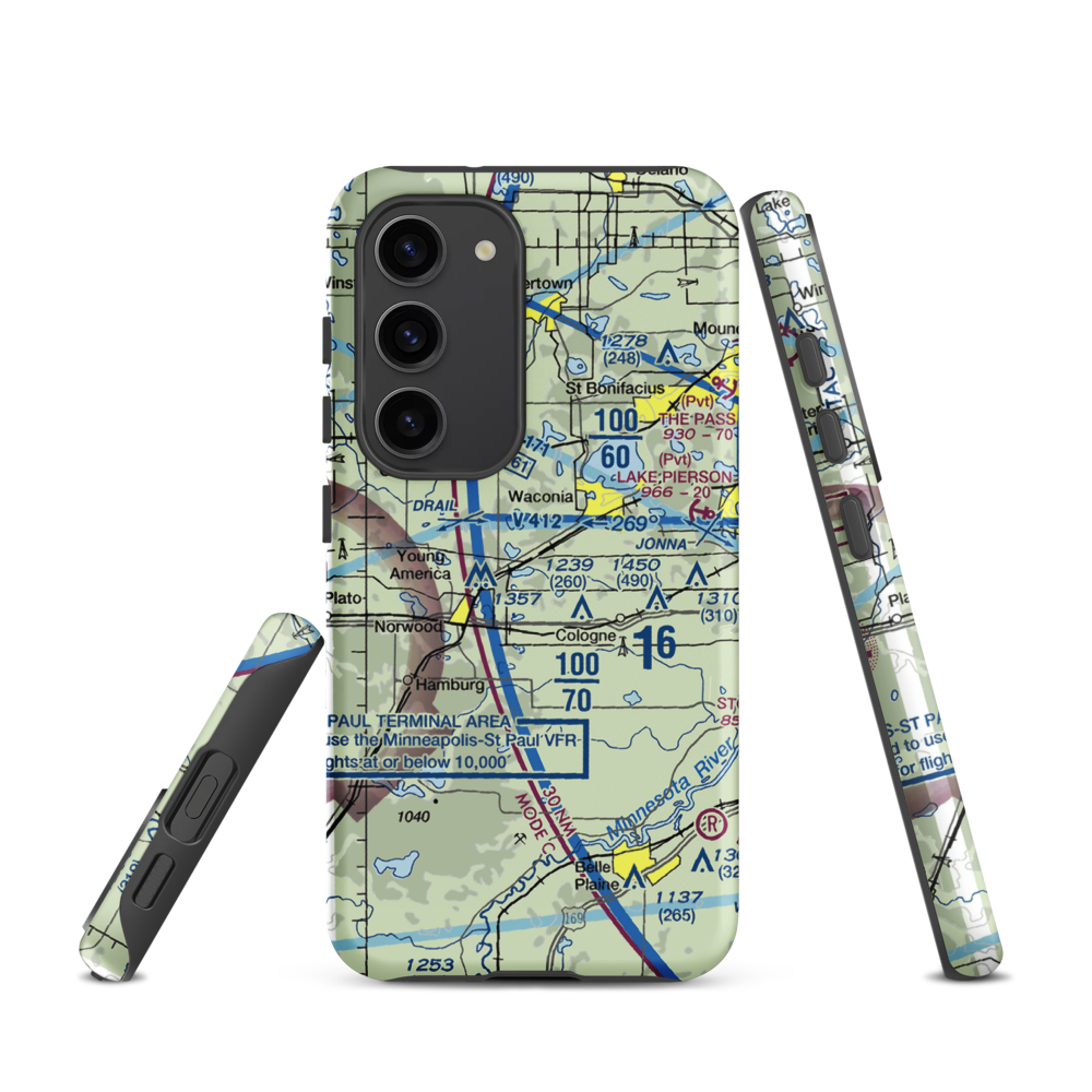 Empire Farm Strip (MN15) VFR Sectional Samsung Phone Case Samsung Galaxy S23 model shown