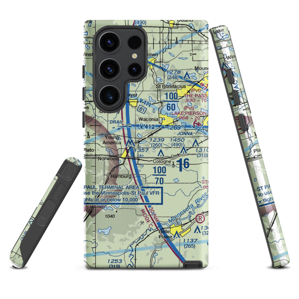 Empire Farm Strip (MN15) VFR Sectional Samsung Phone Case Samsung Galaxy S23 Ultra model shown
