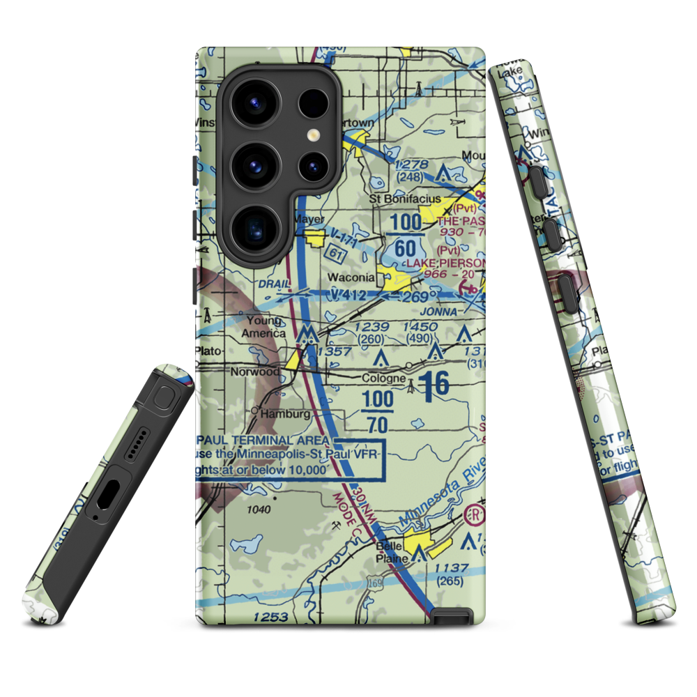 Empire Farm Strip (MN15) VFR Sectional Samsung Phone Case Samsung Galaxy S24 Ultra model shown
