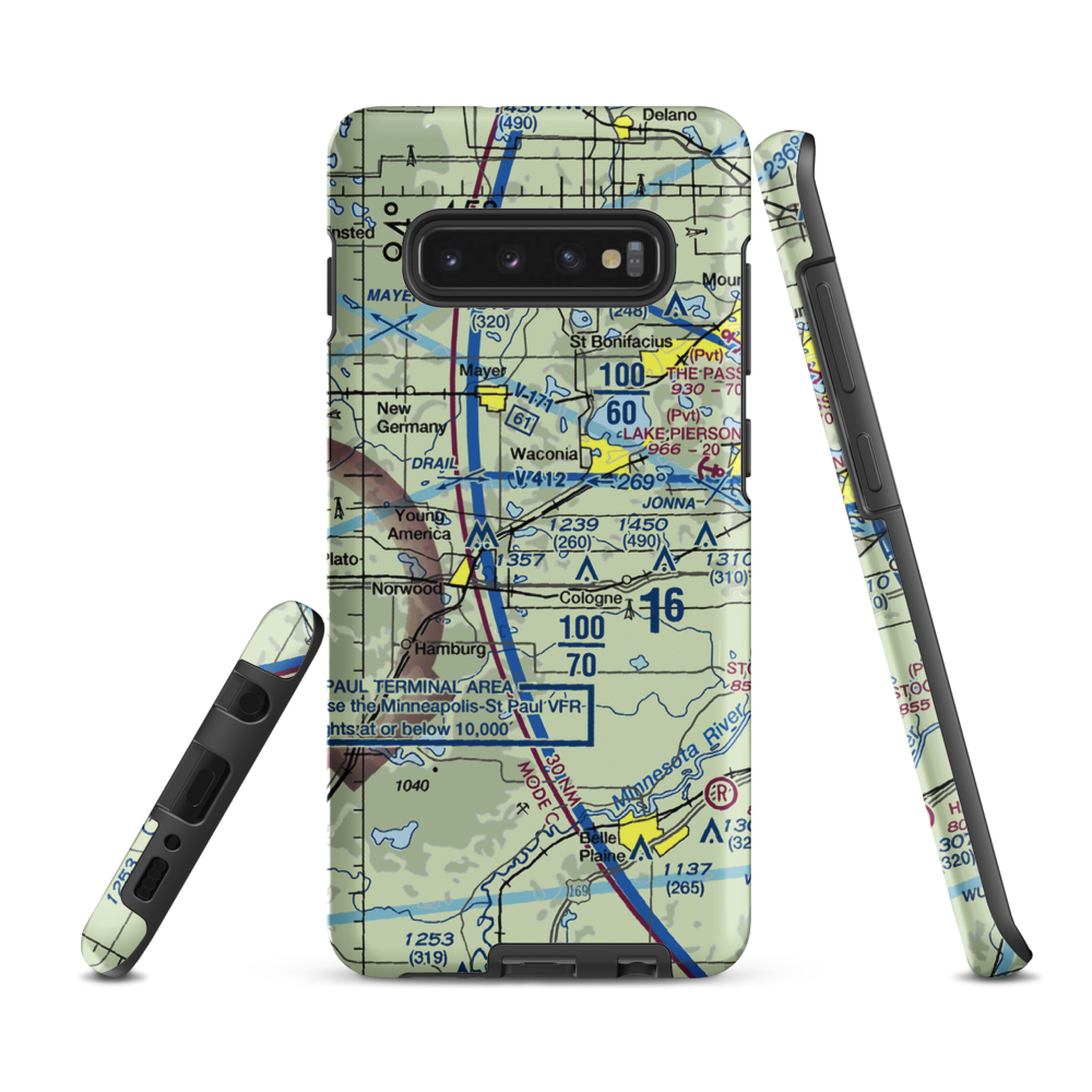 Empire Farm Strip (MN15) VFR Sectional Samsung Phone Case Samsung Galaxy S10 Plus model shown