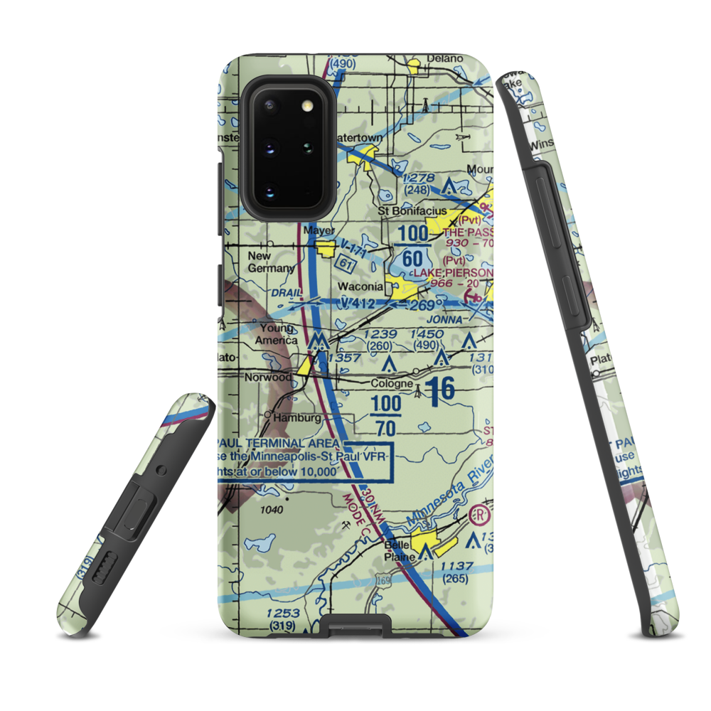 Empire Farm Strip (MN15) VFR Sectional Samsung Phone Case Samsung Galaxy S20 Plus model shown