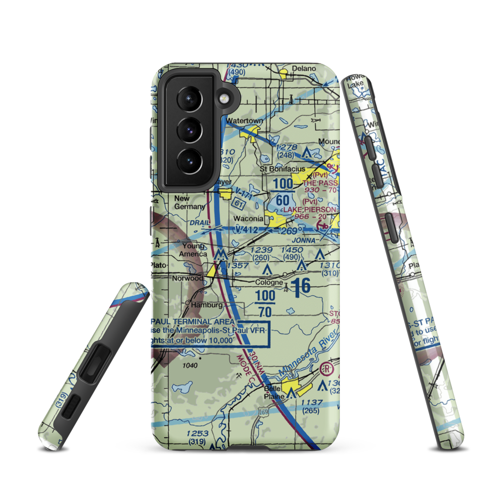 Empire Farm Strip (MN15) VFR Sectional Samsung Phone Case Samsung Galaxy S21 model shown
