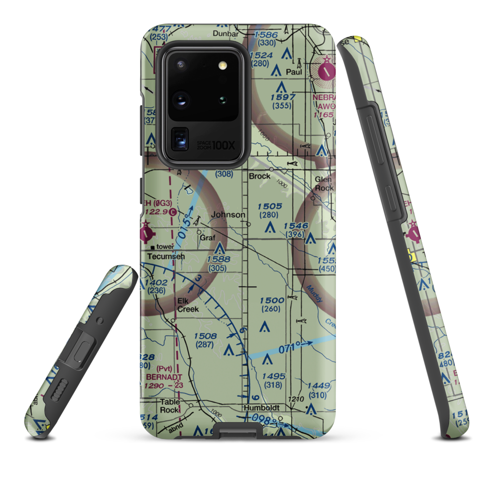 Ensor Field (88NE) VFR Sectional Samsung Phone Case Samsung Galaxy S20 Ultra model shown