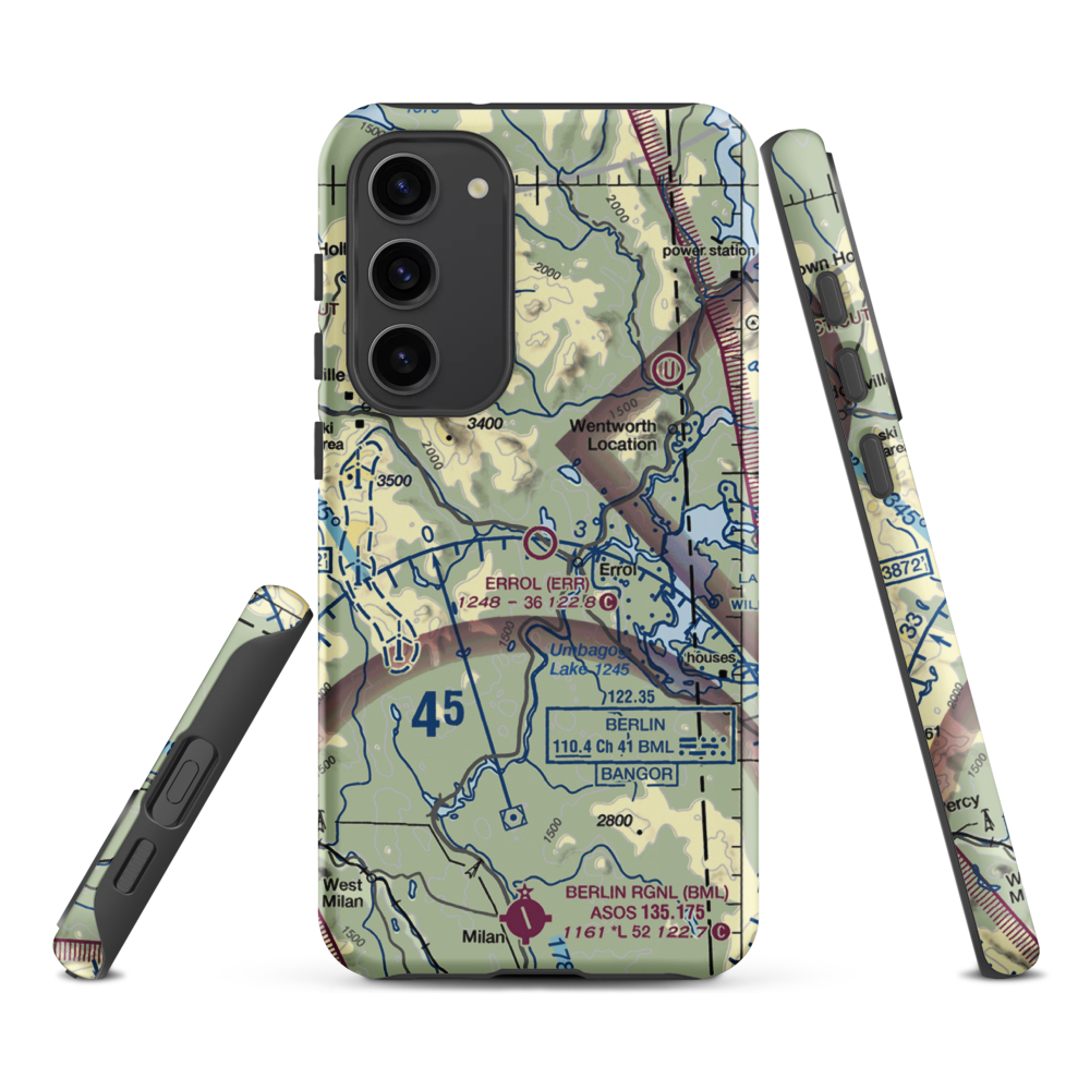 Errol Airport (ERR) VFR Sectional Samsung Phone Case Samsung Galaxy S23 Plus model shown