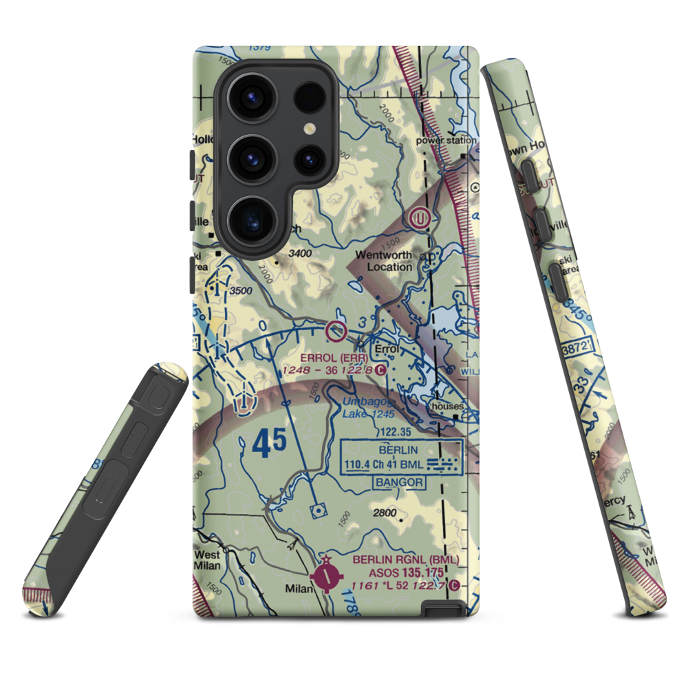 Errol Airport (ERR) VFR Sectional Samsung Phone Case Samsung Galaxy S23 Ultra model shown