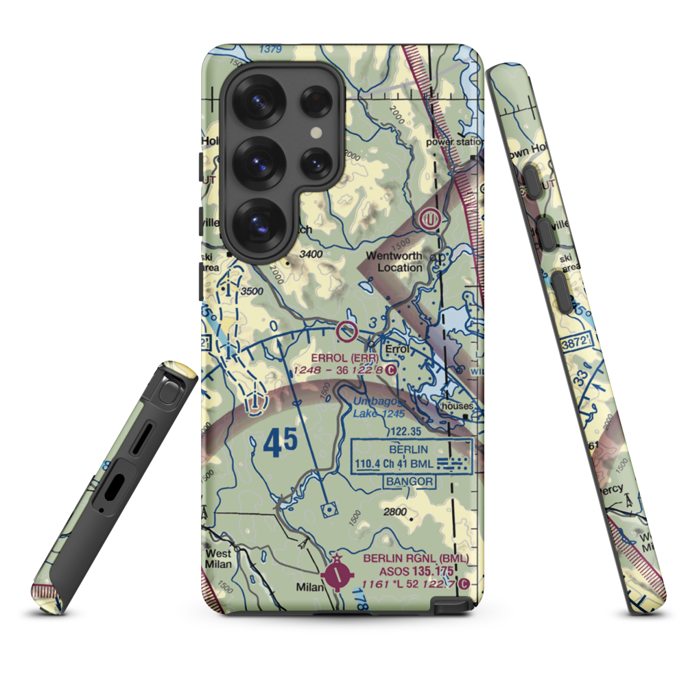 Errol Airport (ERR) VFR Sectional Samsung Phone Case Samsung Galaxy S25 Ultra model shown