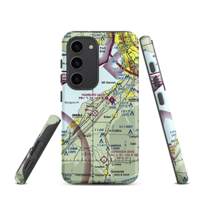 Evans Airways Airport (4NK3) VFR Sectional Samsung Phone Case