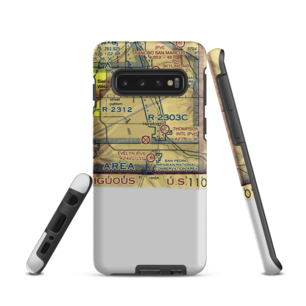 Evelyn Field (AZ26) VFR Sectional Samsung Phone Case Samsung Galaxy S10 model shown