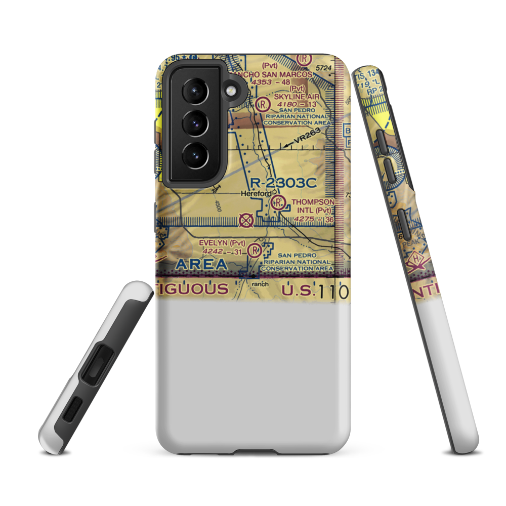 Evelyn Field (AZ26) VFR Sectional Samsung Phone Case Samsung Galaxy S21 FE model shown