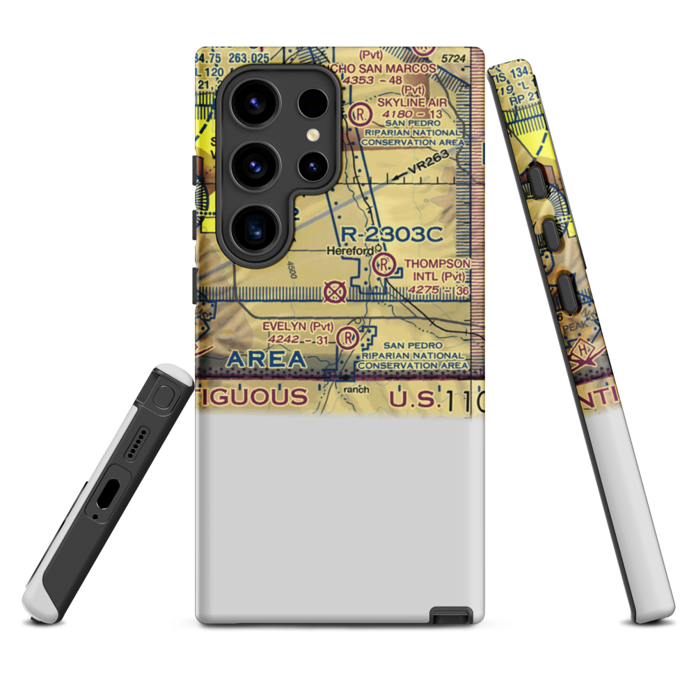 Evelyn Field (AZ26) VFR Sectional Samsung Phone Case Samsung Galaxy S24 Ultra model shown