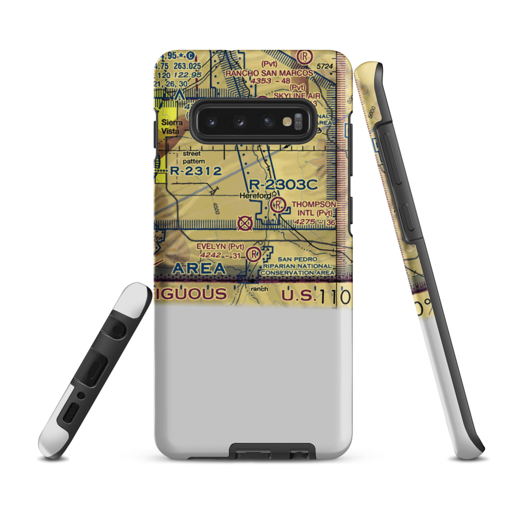 Evelyn Field (AZ26) VFR Sectional Samsung Phone Case Samsung Galaxy S10 Plus model shown