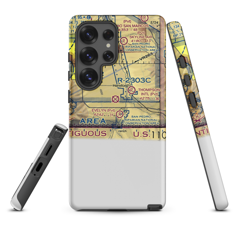 Evelyn Field (AZ26) VFR Sectional Samsung Phone Case Samsung Galaxy S25 Ultra model shown