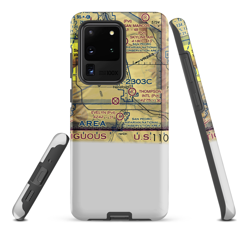 Evelyn Field (AZ26) VFR Sectional Samsung Phone Case Samsung Galaxy S20 Ultra model shown