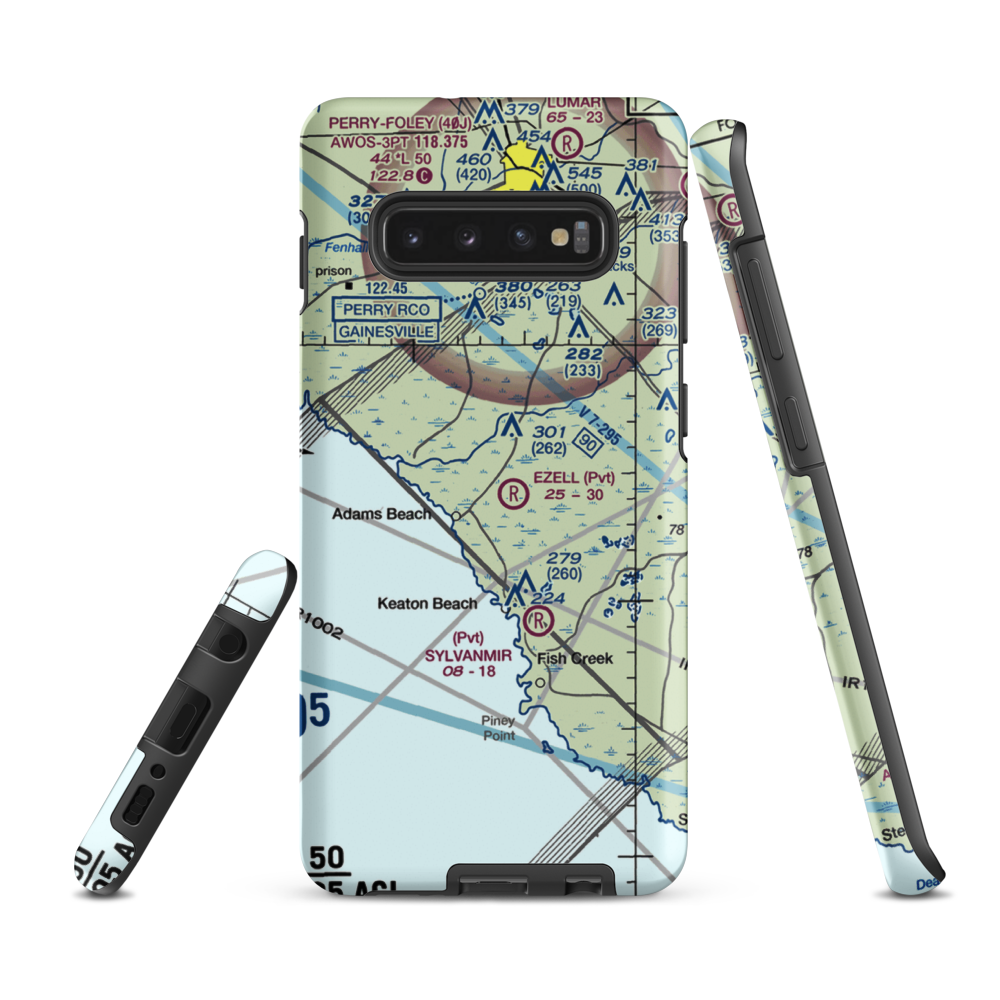 Ezell Airport (5FL1) VFR Sectional Samsung Phone Case Samsung Galaxy S10 Plus model shown