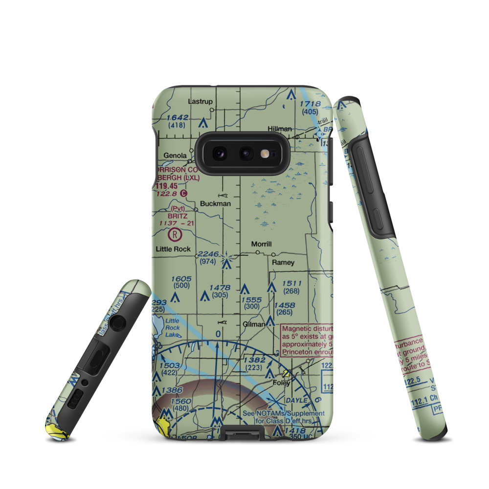 F. Dillenburg Airport (2MN9) VFR Sectional Samsung Phone Case Samsung Galaxy S10 Plus model shown
