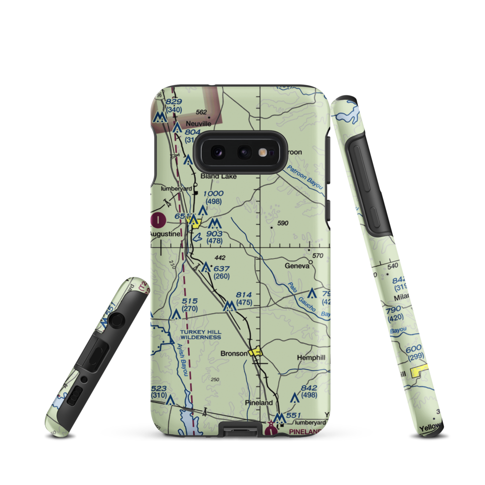 Fairway Farm Airport (86TS) VFR Sectional Samsung Phone Case Samsung Galaxy S10e model shown