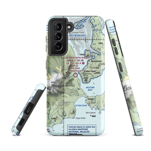 False Pass Airport (KFP) VFR Sectional Samsung Phone Case