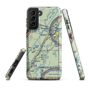 Falwell Railroad Field (FALRR) VFR Sectional Samsung Phone Case