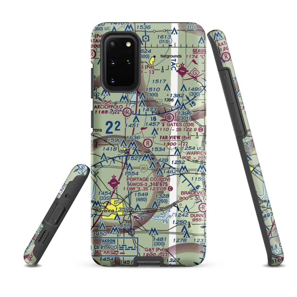 Far View Airport (OI41) VFR Sectional Samsung Phone Case Samsung Galaxy S20 Plus model shown